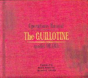 Black Bonzo: The guillotine model drama, Coverabbildung