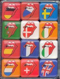 Rolling Stones, The =Magnet Set=: Tongues -Set of 12-, Coverabbildung